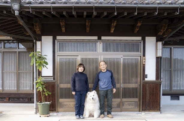 昔ながらの堅牢な家屋　今では技術を持った職人が少なく建てるのが難しいのだそう